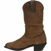 Durango Women's Distressed Tan Slouch Western Boot, DISTRESSED TAN, M, Size 8 RD542